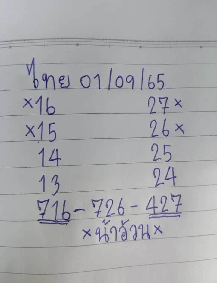 เลขดี หวยน้าอ้วน1-9-65