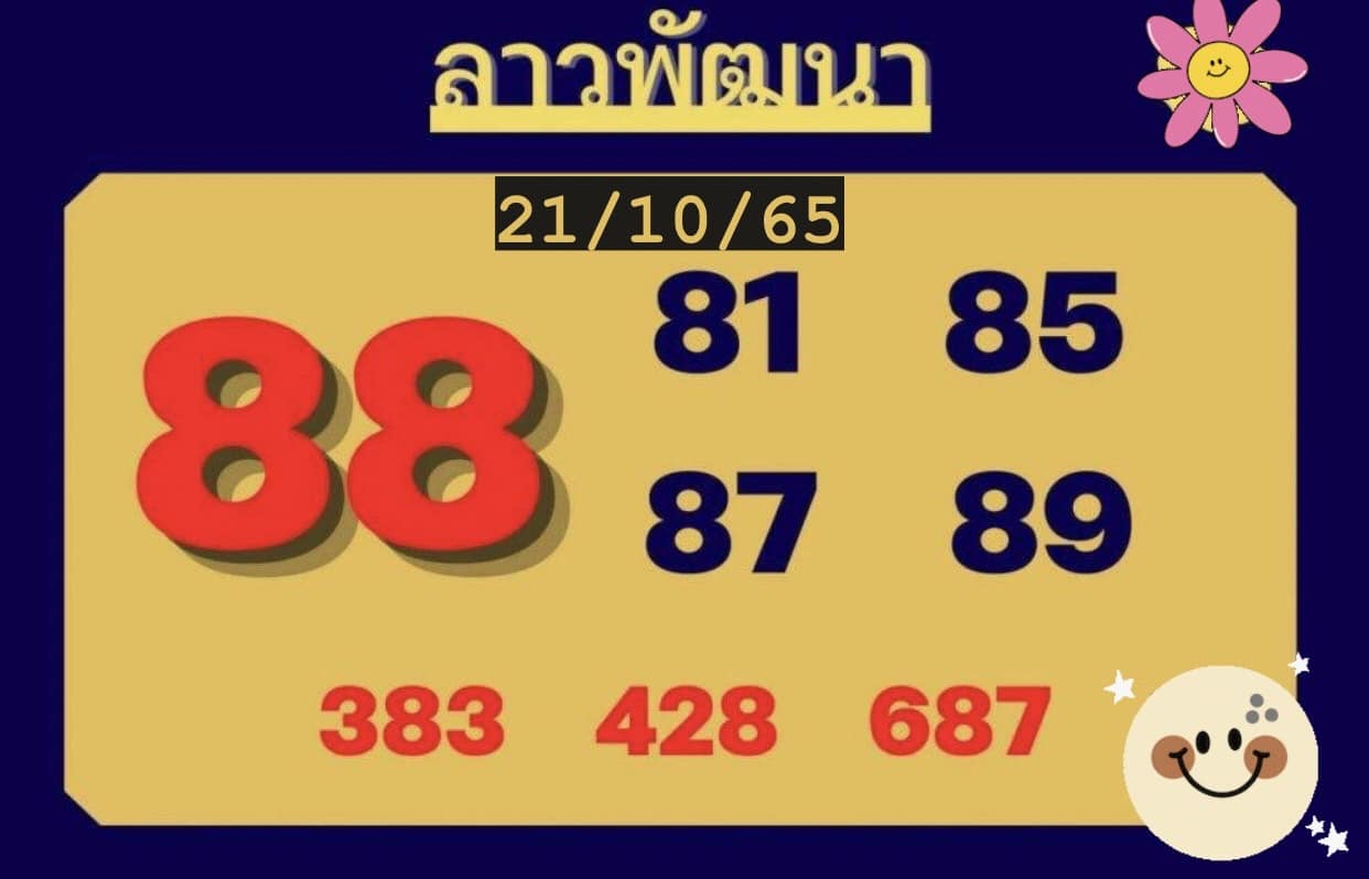 หวยลาว หวยลาวล่าสุด21-10-65