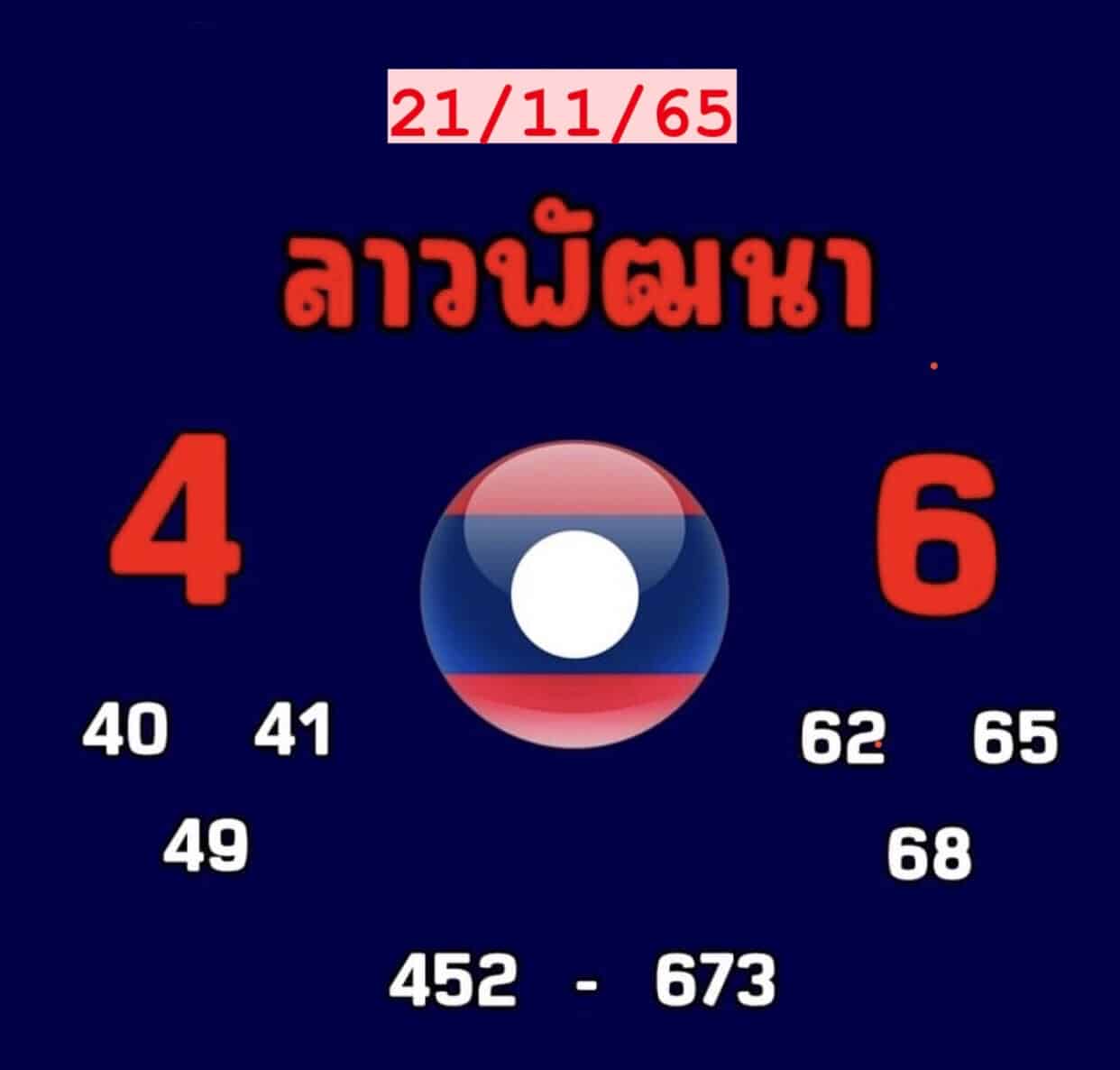 หวยลาว หวยลาว2ตัว21-11-65