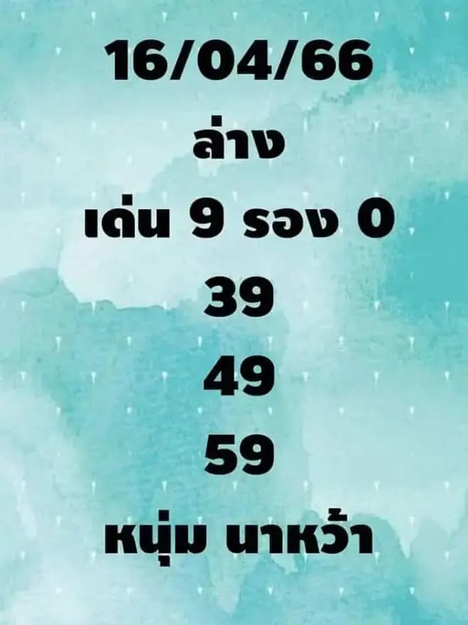 เลขหนุ่มนาหว้า 16-4-66