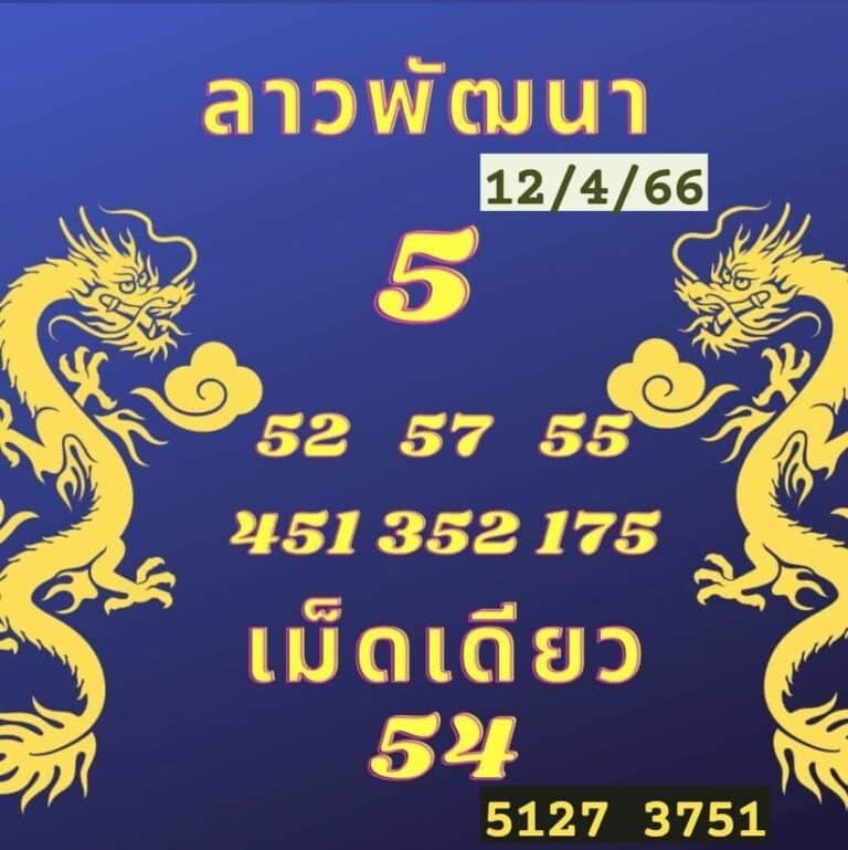 หวยลาว4ตัว 12-04-66