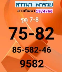 หวยลาว4ตัว 19-04-66