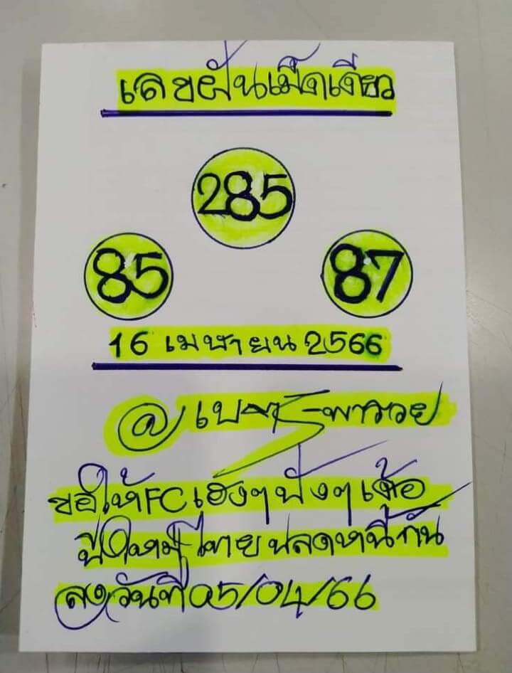 หวยเนตรพารวย 16-4-66