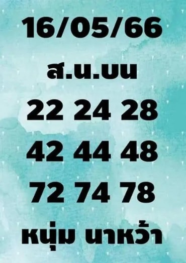 หวยหนุ่มนาหว้า 16-5-66