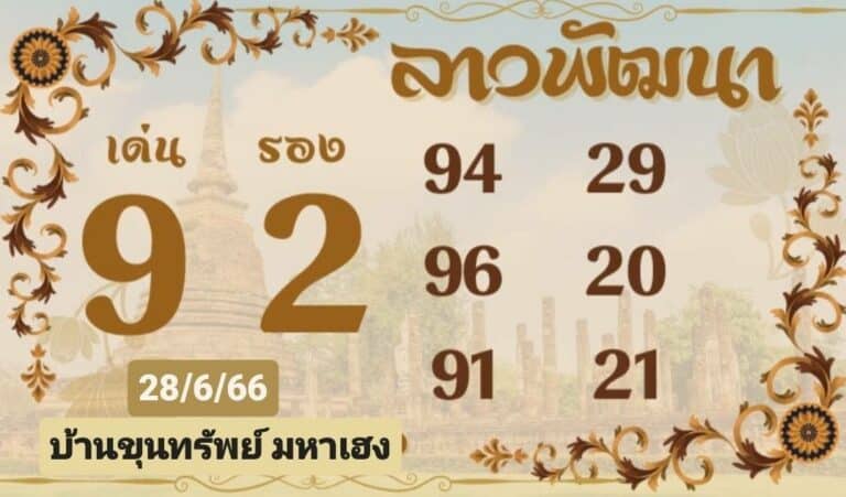 หวยลาววันนี้ 28-6-66