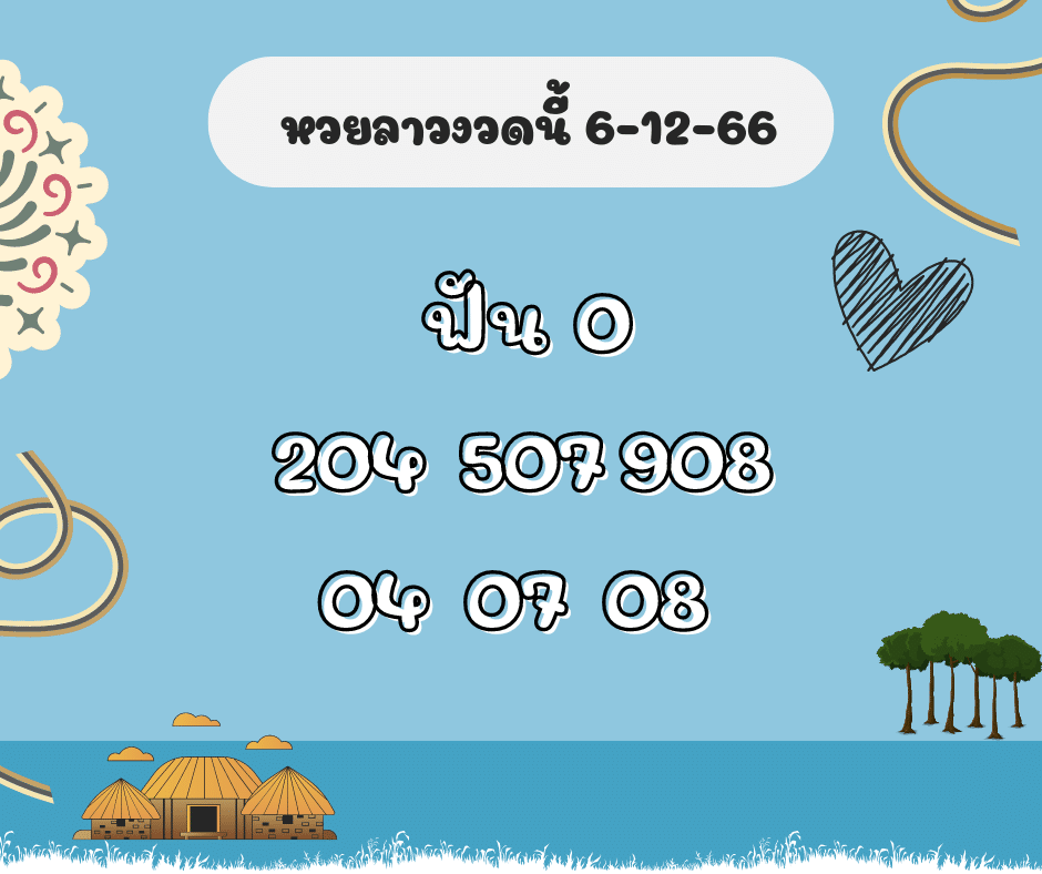 หวยลาวงวดนี้ 6-12-66